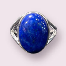 Elegant Adjustable Sterling Silver Gemstone Rings: Moonstone, Amethyst, Lapis, Labradorite, Tiger's Eye, and Onyx"