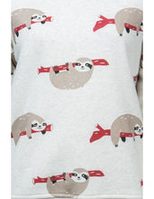 Comfy Sloth Holiday Valentine Gift sweatshirt Sweater Women's perfect gift comfortable cute soft crew neck sweatshirt SLOTH Print